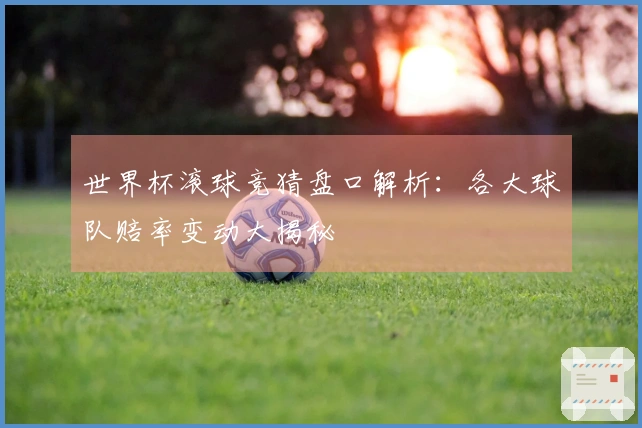 世界杯滚球竞猜盘口解析：各大球队赔率变动大揭秘